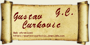 Gustav Ćurković vizit kartica